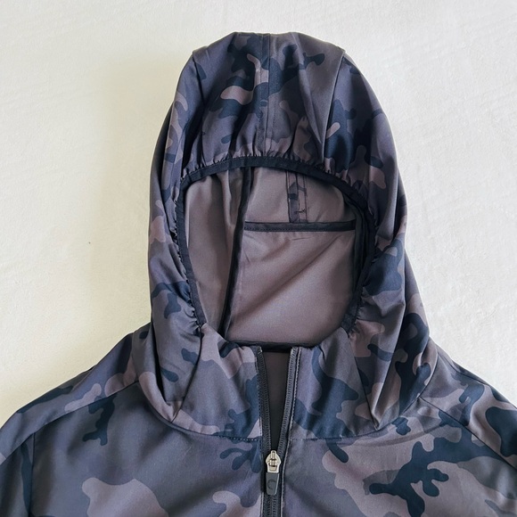 Zyia Forest Camo Zipper Hoodie Jacket black and gray camo Women - Picture 15 of 16